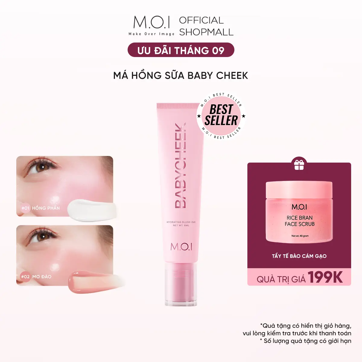 Má hồng sữa ửng hồng tự nhiên Baby Cheek – Baby Cheek Hydrated Blush Ink