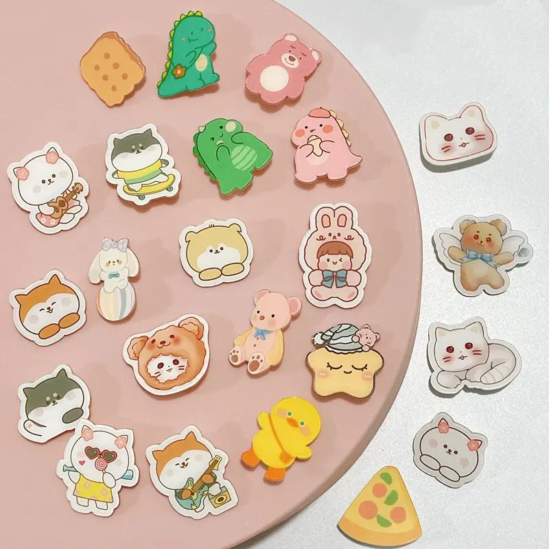 Pin akrilik tas aksesoris 1 buah bros/kreatif lucu pakaian liontin lencana lucu versi Korea/PIN TAS LUCU 1
