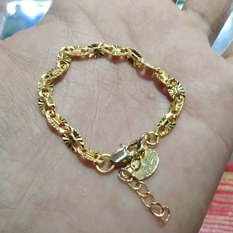 GELANG TANGAN ANAK MODEL PECAH KOPI UKIR,XUPING PREMIUM ANTI LUNTUR 3
