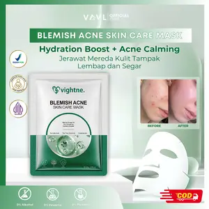 [EXCLUSIVE LIVE] VAVL Blemish Acne Skin Care Mask - Masker Wajah untuk Kulit Berjerawat dengan Salicylic Acid & Tea Tree Essence