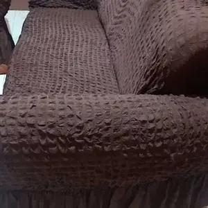 Set Penutup Sofa Berpinggiran - Tahan Lama dan Dapat Dicuci Cocok untuk Sofa 1/2/3/4 Kursi Penggunaan di Ruang Tamu Penutup Sofa Elastis dan Lembut Sarung
