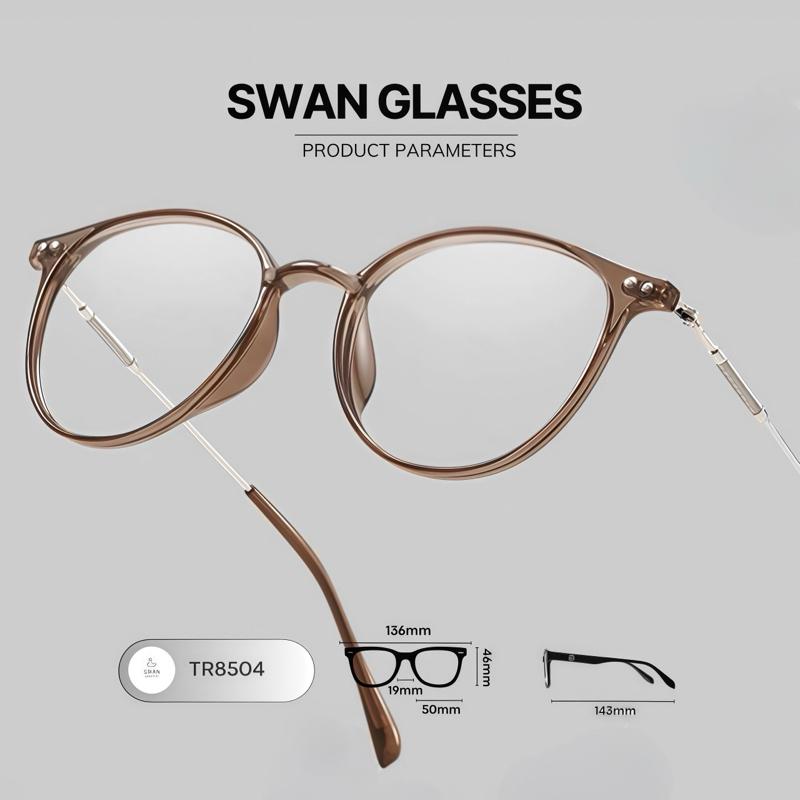 TR8504 - Gọng Kính Viền Nhựa Phối Càng Kim Loại