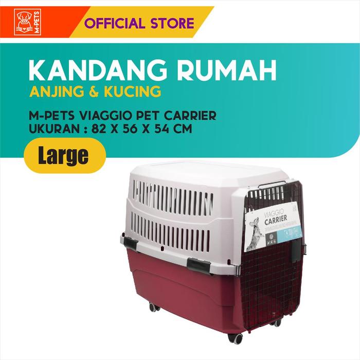 Gambar M-Pets Viaggio Pet Carrier Large / Kandang Anjing Kucing - Blue-Grey dari M-Pets Volk Pets Indonesia Kota Tangerang 5 Tokopedia