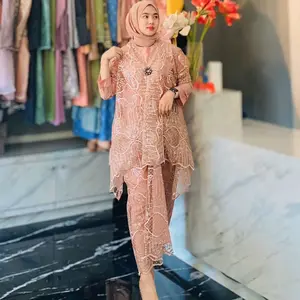 set rok outer tulle brokat