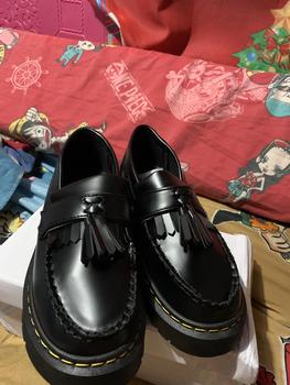 Product Review of Future Seeds Men Classic Black Pu leather SHoes tassel Casual/Businesses mid heel Loafers Couple shoes36-45 Weight Decor Closed Comfort Footwear Walking Shoes Boy Walking Shoes from 💋**💋 2