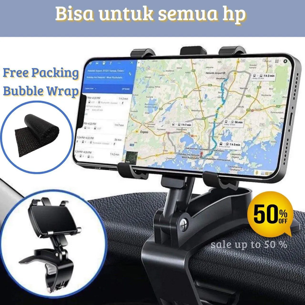 (COD) HOLDER STRONG NAVIGATION CAR ELEGANT BISA DIPUTAR 360 •  CEGAH RESIKO KECELAKAAN