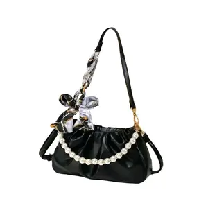 ANITABAGS - Tas Selempang & Bahu Tas Tangan Wanita Kekinian / Korean bag Style Terbaru Handbag & Shoulderbag Women Mutiara Slingbag Cewek Berkualitas Tas Perempuan Terbaru Kulit Sintetis