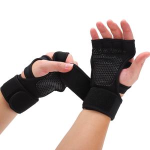 Guantes para levantamiento de pesas para hombres y mujeres, antideslizantes con soporte acolchado para la muñeca. Correas ajustables y duraderas para muñeca, ideales para gimnasio y entrenamiento de levantamiento de pesas.