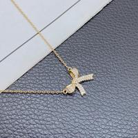 Gambar LULA ROSE Kalung pita berlian titanium steel, tampilan mewah elegan, cocok sehari‑hari & acara spesial - XL61 dari Lula Rose Store Kab. Tangerang 4 Tokopedia
