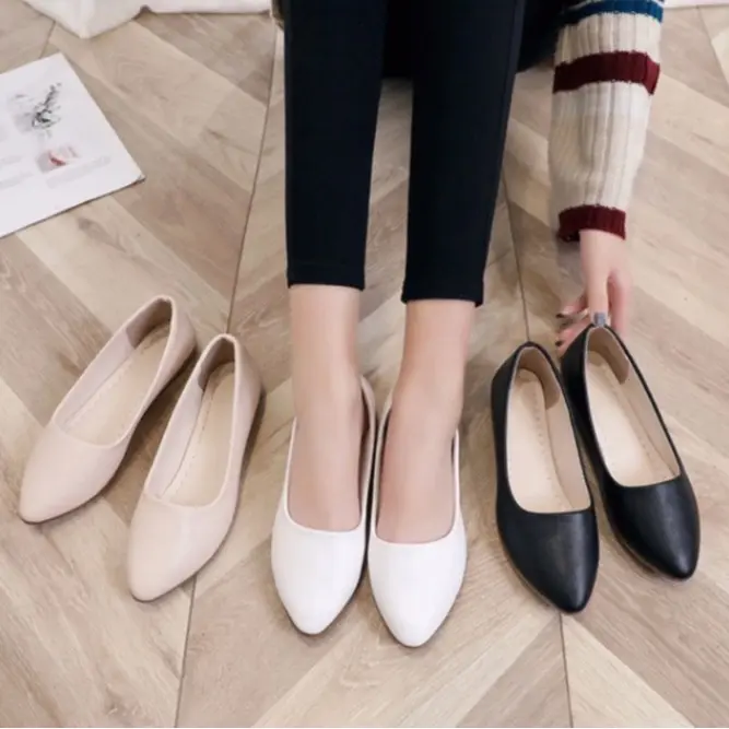 Giày Búp Bê Nữ, Thiết Kế Thời Trang, Phong Cách Hàn Quốc, Giày Nữ, Đang Giảm Giá Shoes Nhung Giày Bệt