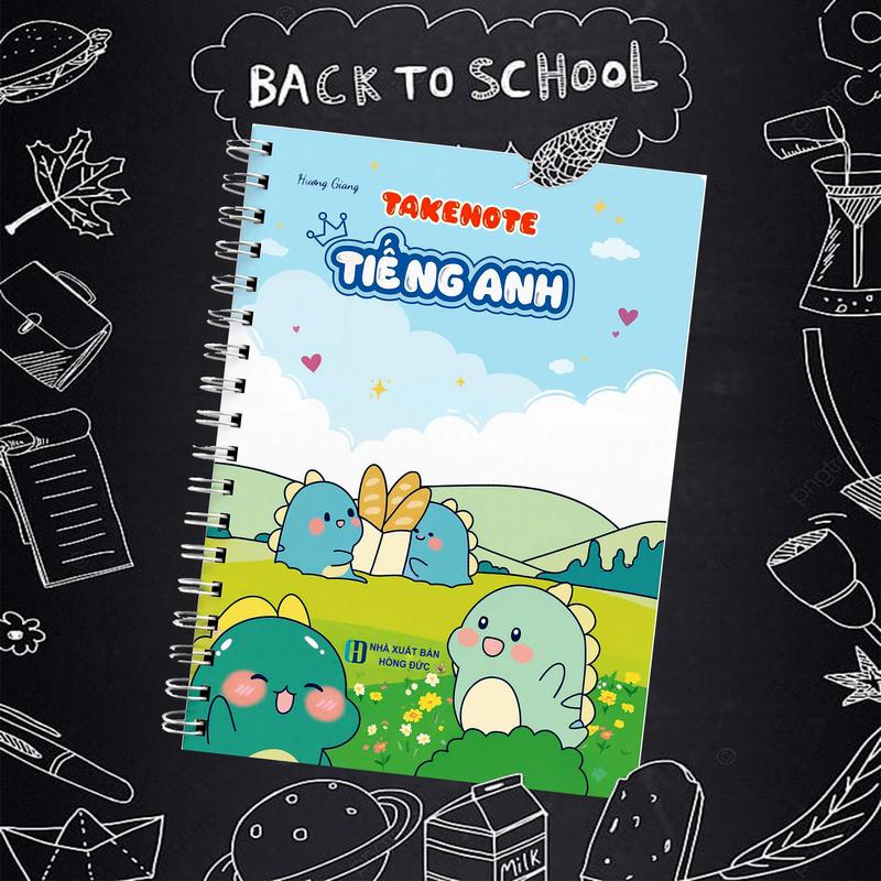 Sổ Takenote Tiếng Anh ( Bản mới nhất ) dùng cho từ lớp 2-12 ( Khổ A5 Lớn )