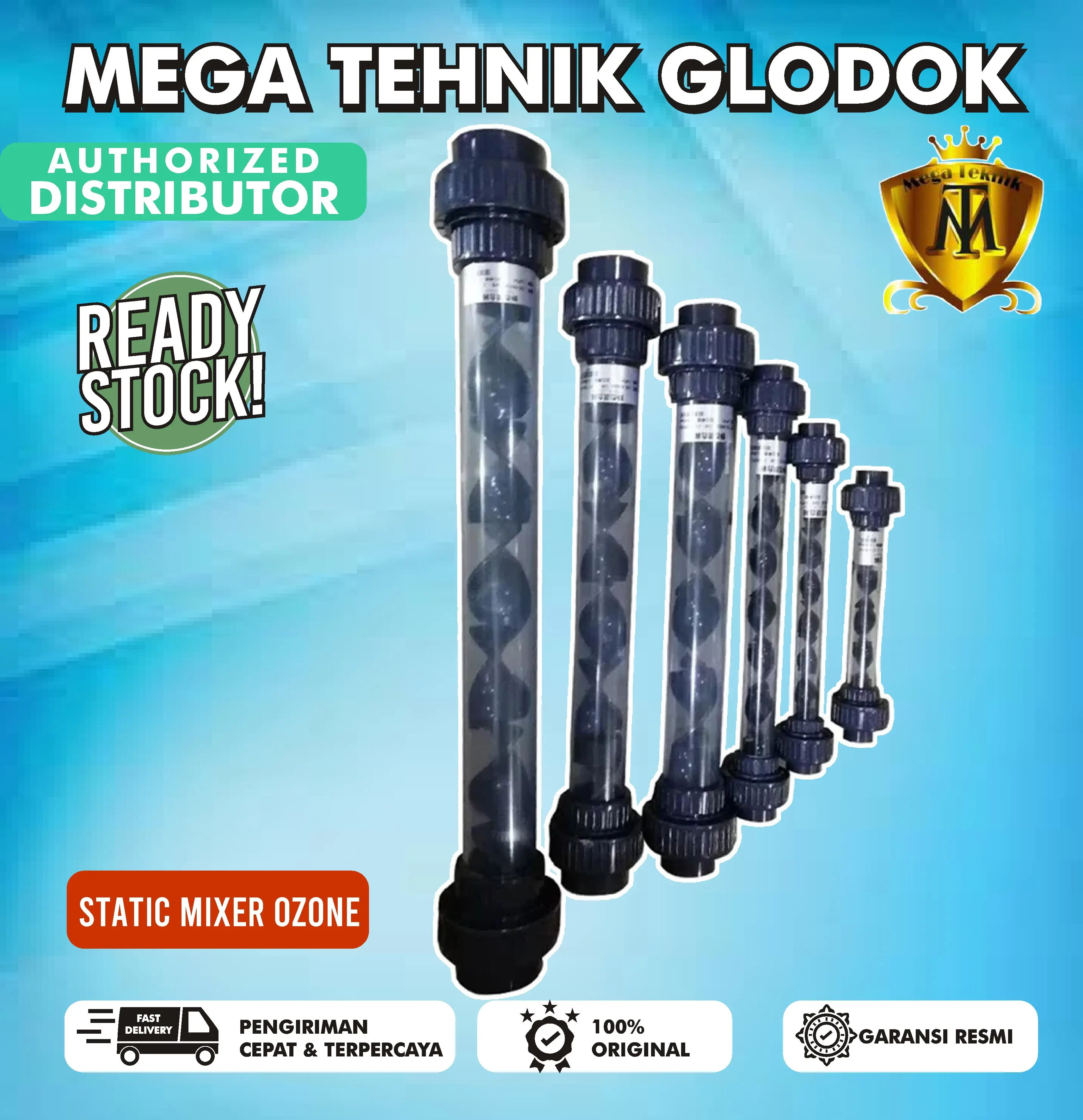 Static Mixer Ozone Upvc 1" - Statik Mixer Buat Ozon 1 Inch