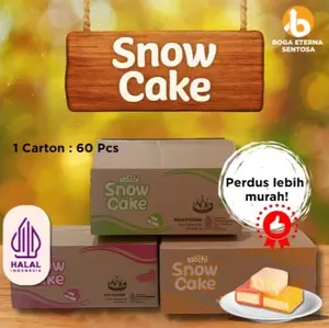 Mochi Snow Cake 1 Dus isi 60pcs - Kue Nagasaki Halal