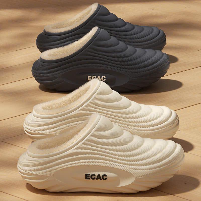 Hàng Sẵn Dép sục viền sóng lót lông cao cấp nam nữ chất EVA CHAO