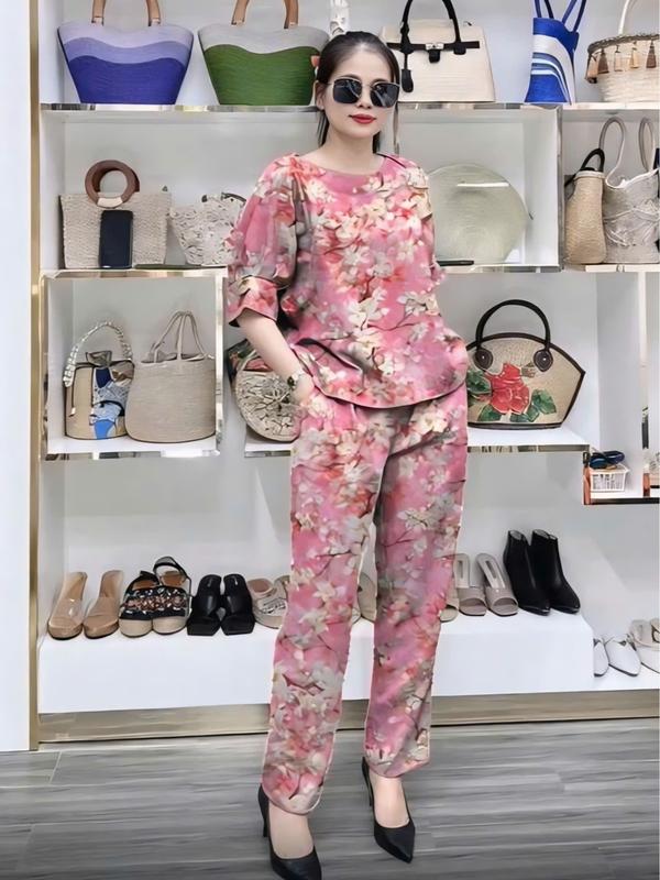 Set Bộ Xinh Mặc Nhà, Đi Chơi, Chất Lụa Mango Hàn, Mềm Mát, Không Nhăn, Top Women, set đồ hè do bo mac nha 2025 Mã MY50