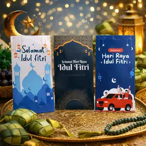 Amplop THR Lebaran Idul Fitri Premium 1 Pack Isi 10 pcs | Amplop Uang Lebaran Glossy Photopaper Eksklusif 205x175mm | Produksi Sendiri