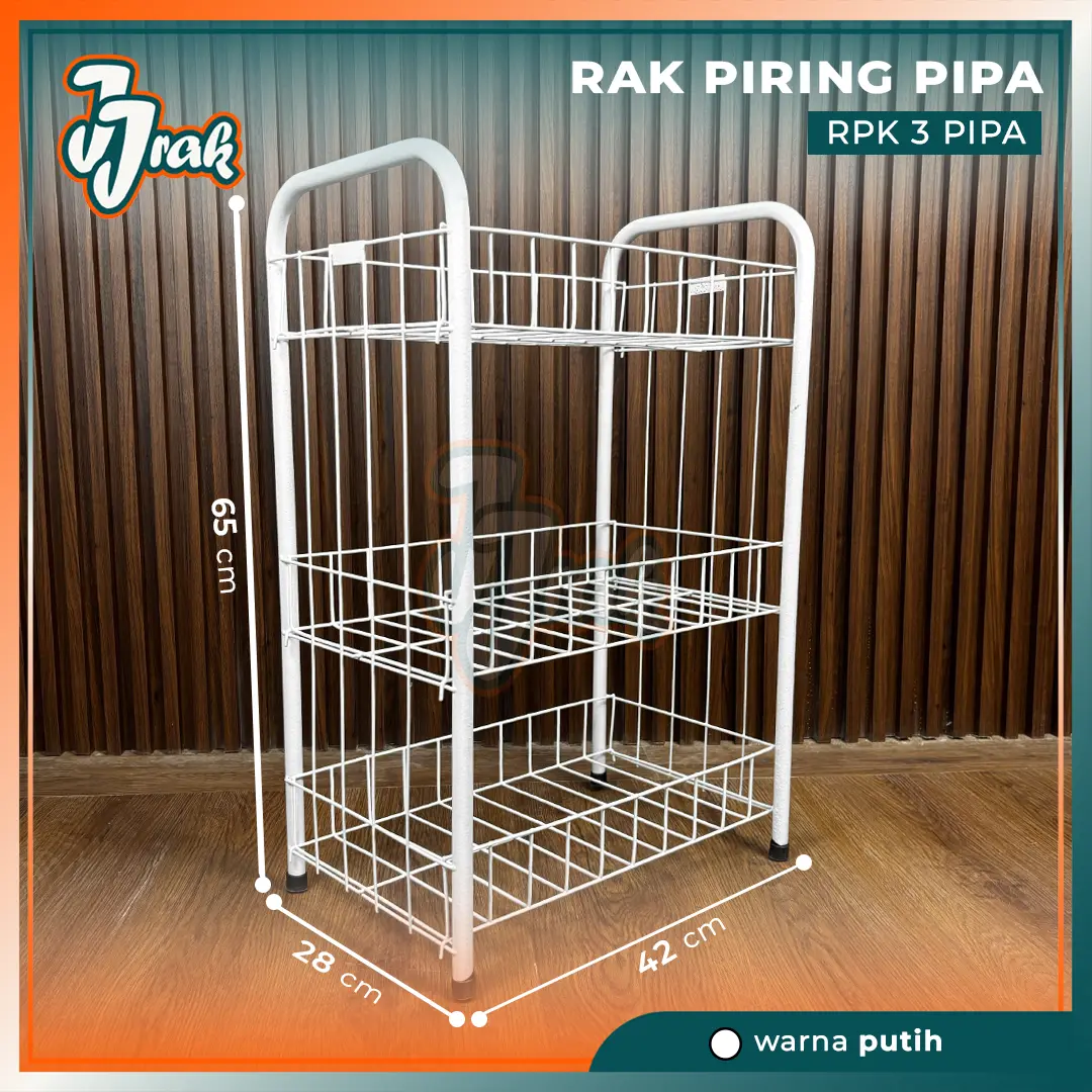 RAK SERBAGUNA SUSUN 3 PIPA RSG 03 // RAK PIRING WESTAFEL SUSUN 3 PIPA // RAK PIRING MINI BERKUALITAS