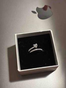 Product Review of [ORALIE] The Vera Ring- Nhẫn bạc S925 đính đá trái tim, thiết kế xoáy tròn from Ố** H**g N** 3