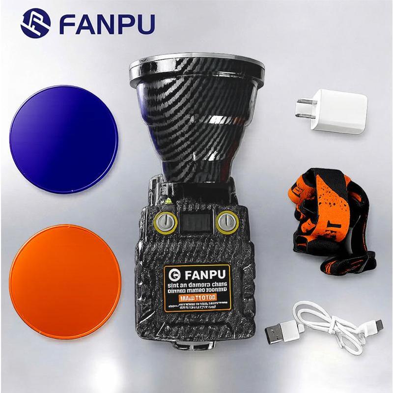 Đèn Pin Móc Khóa- Đèn Cầm Tay Mini FANPU- Đèn Pin Siêu Sáng, Thu Phóng Tiêu Cự,…