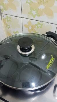 Product Review of 7 Datar (COD) FREE BUKU RESEP + SUTIL  PACKING TAMBAHAN KARDUS (GRATIS) Cetakan Kue Happycall 7 Datar / Cetakan Apem / CETAKAN MAKLOR / Teflon Loyang Kitchenware Martabak alat pancake lks ori telor from A**6 1