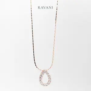 Ravani Indonesia Mega Necklace - Kalung Wanita Rhodium Pearl Elegan Tahan Karat