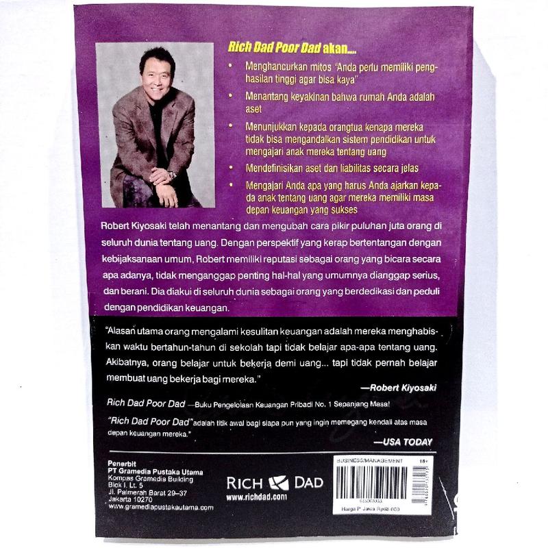 PAKET ISI 3 BUKU MOTIVASI CASHFLOW QUADRANT + THE PSYCHOLOGY OF MONEY + RICH DAD POOR DAD Soft Cover 3