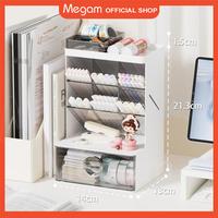 Gambar MEGAM Rak Meja Laci Penyimpanan Pensil Pulpen Storage Box HSB742 - Coffee dari Megam.id Kab. Tangerang 1 Tokopedia