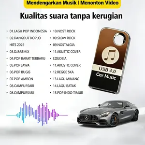 Flash drive USB 4.0 – transfer data kecepatan tinggi dengan desain gantungan kunci anti-hilang for dan lagu-Lagu TikTok yang Viral