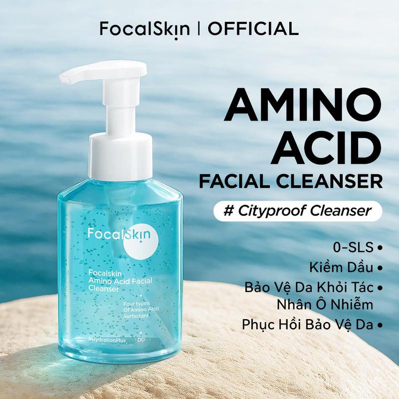 [NEW LAUNCH] FOCALSKIN Sữa Rửa Mặt Amino Acid Hỗ Trợ Làm Sạch Toàn Diện Nhẹ Dịu Cho Da Dầu Mụn 115g