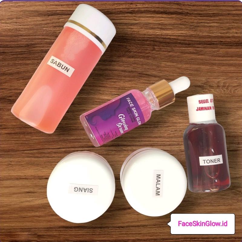 NEW Cream FaceSkinGlow Asli 100% Original - Paket Cream Pencerah & Pelembab Wajah Hitam Yang Susah Putih Membersihkan 9