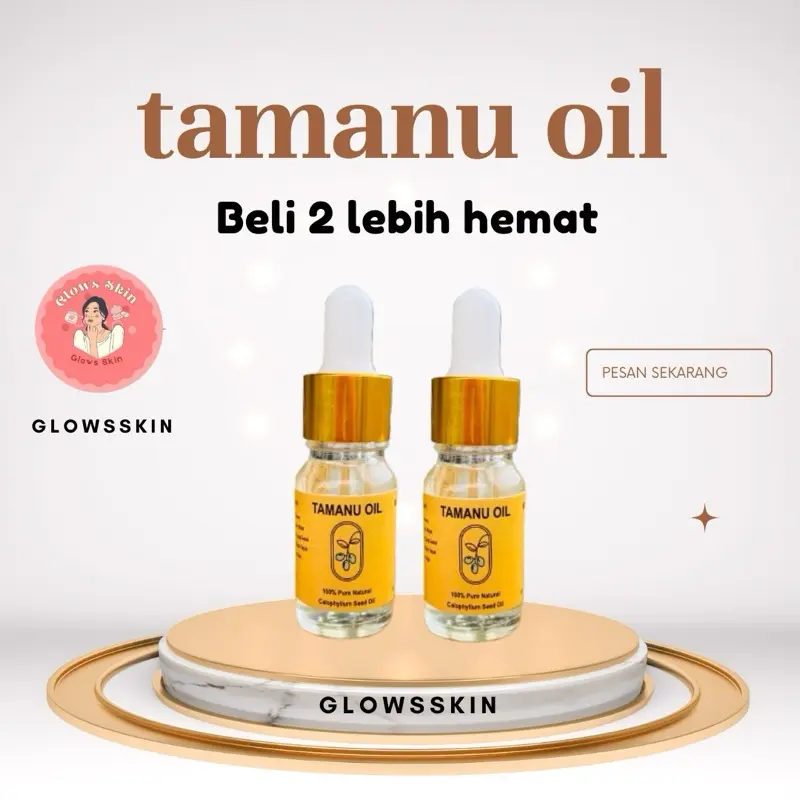 PAKET 2 TAMANU OIL MENCERAHKAN WAJAH GLOWING FLEKHITAM 0