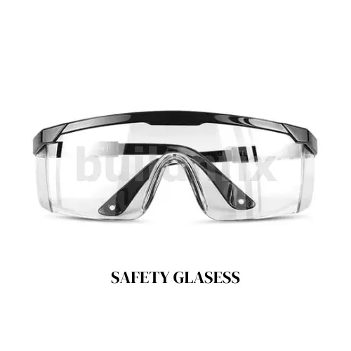 1 DUS (12 PCS) SAFETY GLASSES / KACAMATA PELINDUNG / KACAMATA FASHION BENING DAN HITAM TERAWANG 4