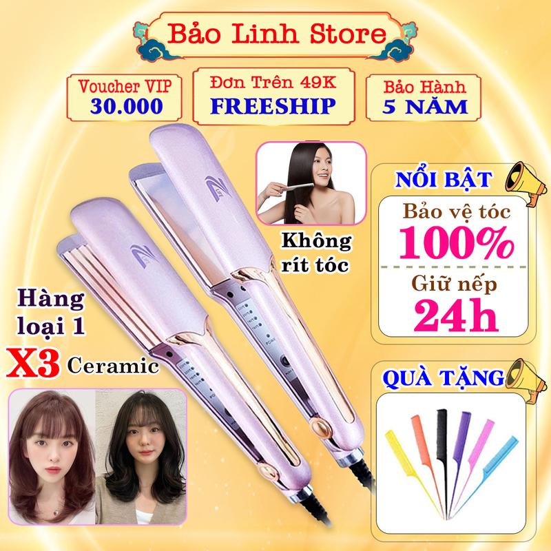 RẺ VÔ ĐỐI Máy duỗi tóc thẳng tóc 4 mức nhiệt Zlife Z469 dụng cụ tạo kiểu làm đẹp là thẳng tóc đẹp bán kèm máy dập xù mini uốn tóc nữ