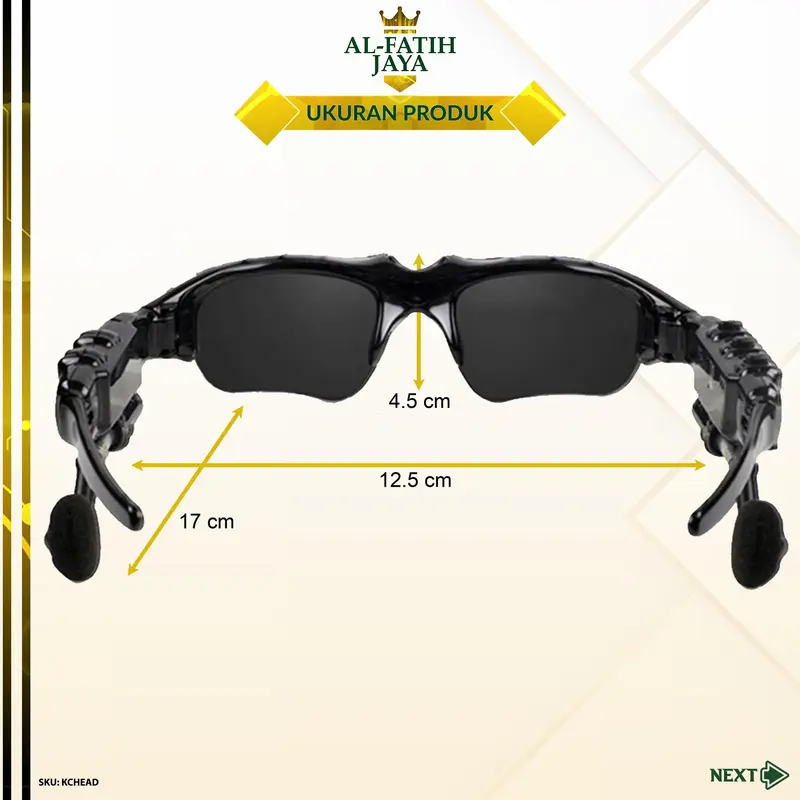 Kacamata Hitam Headset Bluetooth MP3 Wireless Sunglasses Earphone Sterreo Wireless Kaca Mata Olah Raga 1
