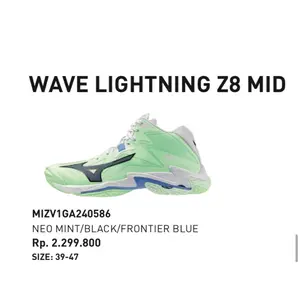 Sepatu Mizuno Wave lightning Z7 Z8 MID WLZ7 WLZ8 WLZ 7 Original