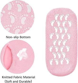 Kaos Kaki Gel Spa Gel Socks Merah Muda / Pink Anti Slip 5