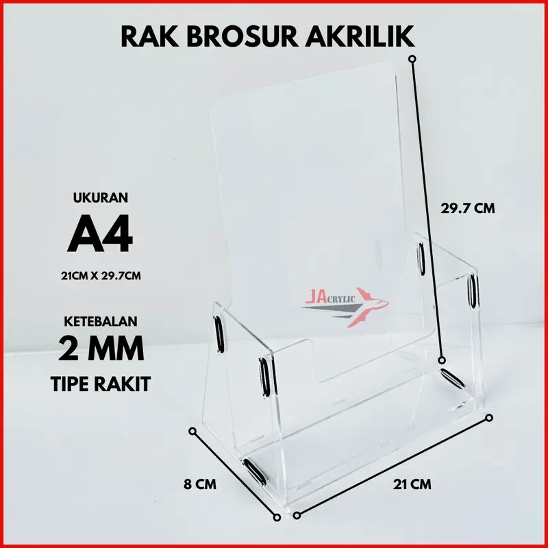 RAK TEMPAT BROSUR AKRILIK / RAK BROSUR AKRILIK / DISPLAY FLYER HOLDER 4