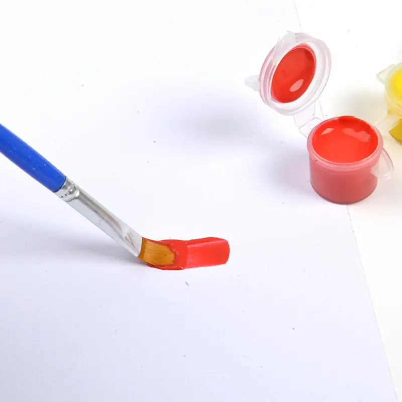 Best 1 Set Cat Lukis Akrilik Mini Ukuran 3ml Isi 6 Warna 12 Warna Cat Akrilik Kanvas Lukisan Kanvas Cat Cat Akrilik 6