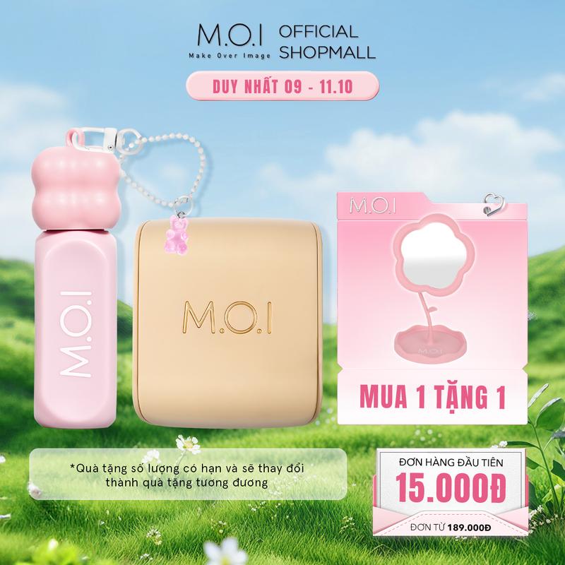 Bộ Đôi MOI Son Tint Bóng Gummy 3g Và Phấn Nước Baby Skin Cushion 12g