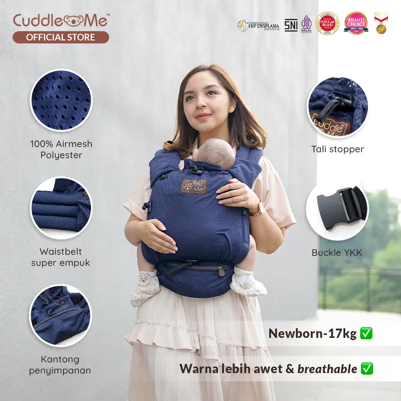 Gendongan Bayi - CUDDLEME Levana Air Carrier Gendongan Kanguru SSC M Shape Adjustable 3