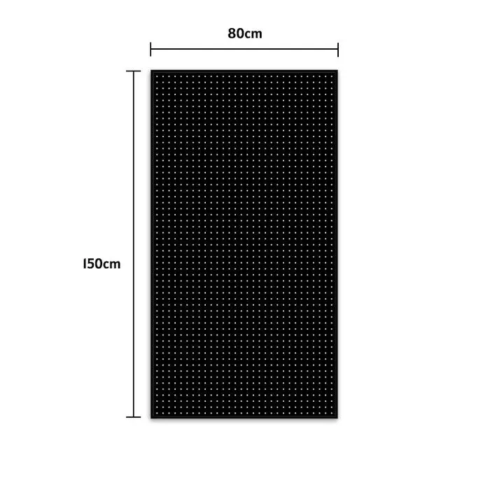 Hitam 150*80 cm (dengan 20 hook)