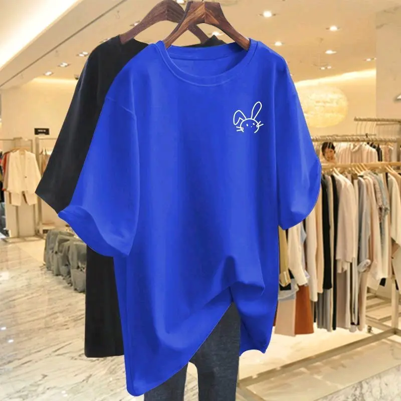 Kaos Urban Style Rabbit Cute Bigsize Jumbo XL 2XL 3XL 4XL 5XL Kaos Harajuku Pria Wanita Korean Oversize 2