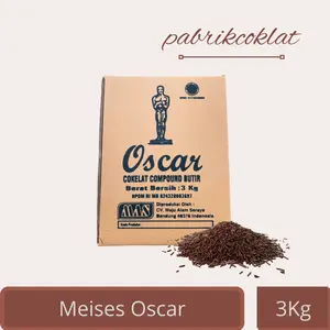 OSCAR Meises Coklat Butir 3kg - Baking Food Meses Mesis Cokelat