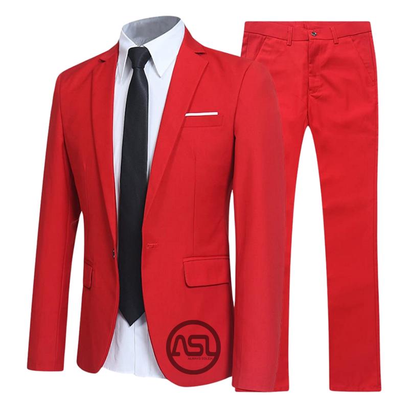 Setelan Jas Pria Formal Slimfit Premium Elegan Stelan Blazer Cowok Hitam Korean Style Casual 4