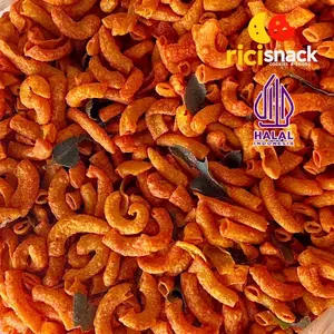Makaroni Pipa Pedas Daun Jeruk 500gram varian rasa Makanan Cemilan Snack Food