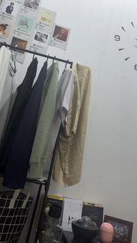 Product Review of Kemeja Rayon Twill Pria Lengan Pendek Oversize Polos Casual Katun arkline polo elegan Pas from D**. 0