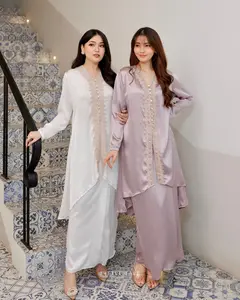 Little Tale - Safara Set / One Set Kaftan Gamis Abaya Lebaran Wanita Premium Silk