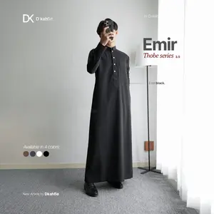 Dkahfie Apparel Emir Thobe Series 3.5 | Gamis Pria Slimfit | Gamis Pria | Gamis Slimfit
