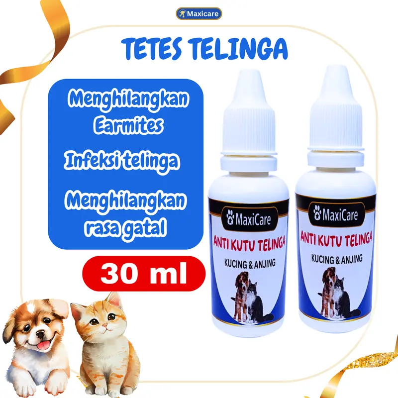 Obat Kutu Telinga Kucing dan Anjing Mengatasi Earmites, Radang, Bengkak, earmites drop , Clever Solution, Royal Care, Golden Paw 0