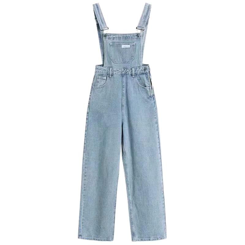 Jumpsuit Overall jeans wanita jeanswash Panjang 2